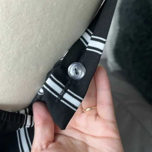 Candie’s Black and White Striped Jumpsuit 🌟 - Picture 3 of 10